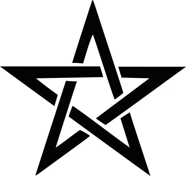 Pentagramm-Symbolvektor — Stockvektor