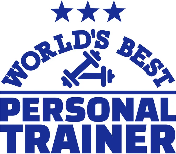 World's best osobisty trener — Wektor stockowy