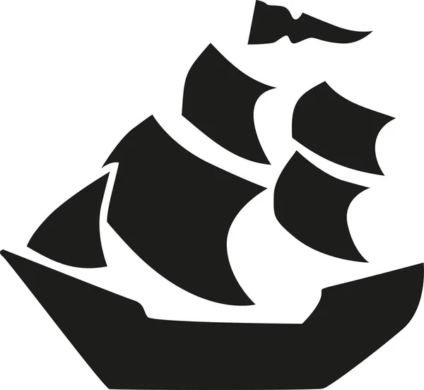 Navire de pirates — Image vectorielle