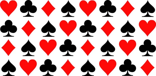 Vzorek s poker známky — Stockový vektor