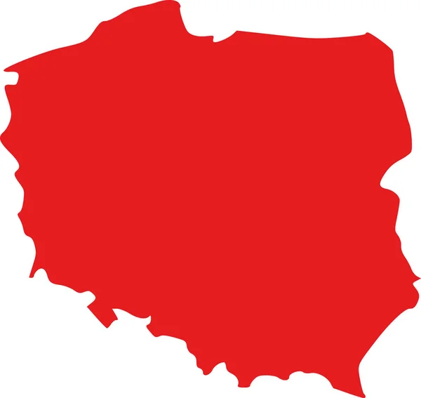 Polska mapa wektor — Wektor stockowy