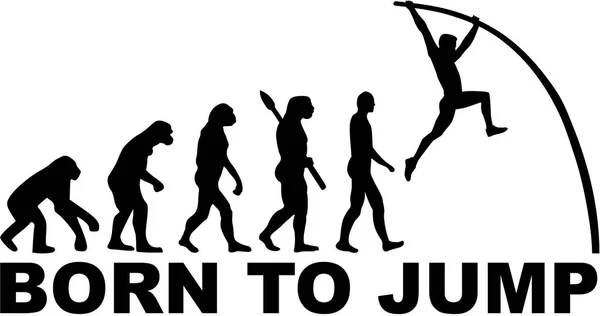 Эволюция прыжков с шестом — стоковый вектор