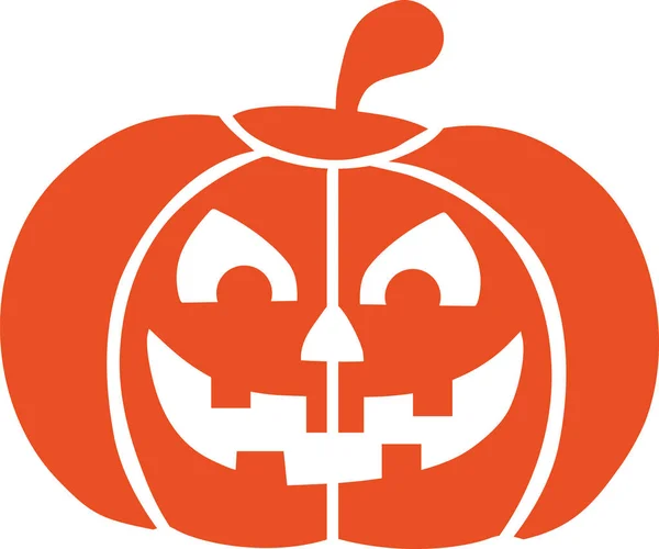 Calabaza con cara — Vector de stock