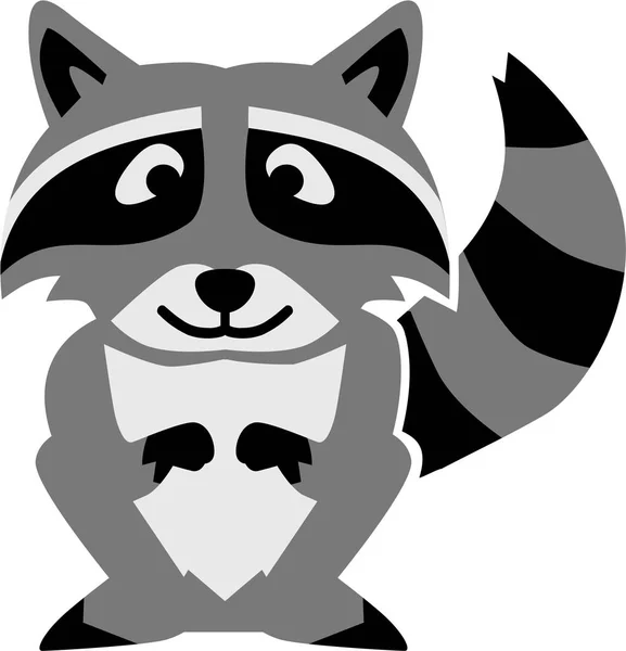 Raccoon cartoon vector — Stock Vector