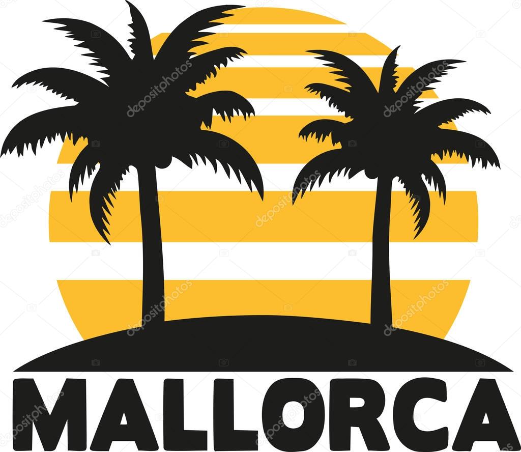 Mallorca palms and sun