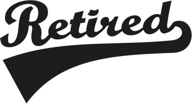 Emekli retro yazı tipi