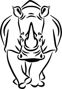 Gergedan yürüyen vektör