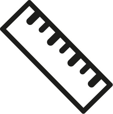 Cetvel simge vektör