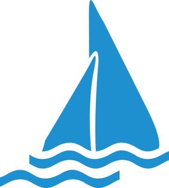 Bir yelkenli tekne simgesi