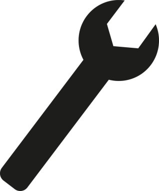 İngiliz anahtarı simgesini vektör