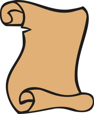 Antika kaydırma vektör