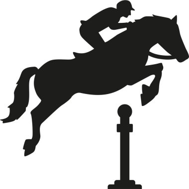 engellerin üzerinden atlama at