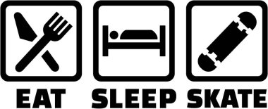 Uyku paten kaykay yemek