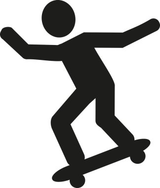 Kaykaycı piktogram vektör