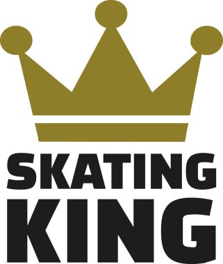 Buz pateni Kral vektör