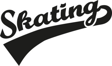 Buz pateni sözcük vektör