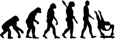 İskelet evrim vektör