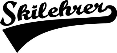 Skilehrer vector design