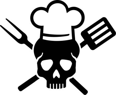 Kafatası şefler şapka ile