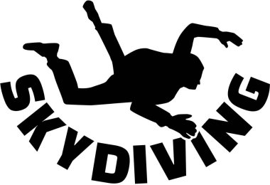 Skydiver skydiving kelime ile