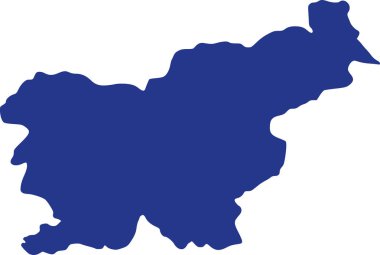 Slovenya harita vektör