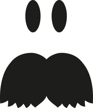 Gözler ve büyük schnauzer ile yüz