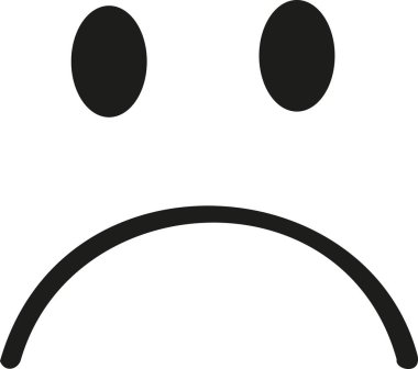 Klasik üzgün gülen yüz