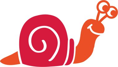 Salyangoz büyük çizgi film gözleri ile