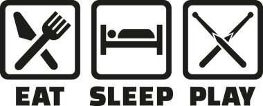 Snooker - uyku yemek simgeler oynamak