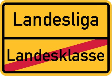 Ulusal lig - Alman köy işareti için promosyon