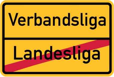 Ulusal lig promosyon club lig - Alman köy işareti