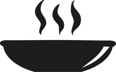 Tabak sıcak çorba simgesiyle