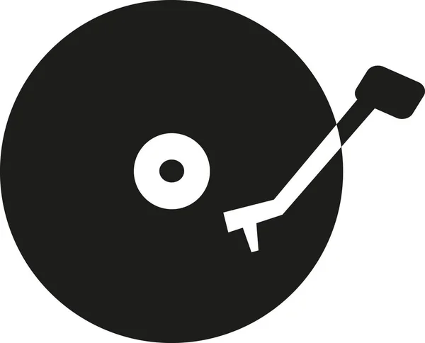 Vinyl record player icon — Stock Vector