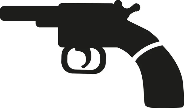 Vektorové ikony revolver — Stockový vektor
