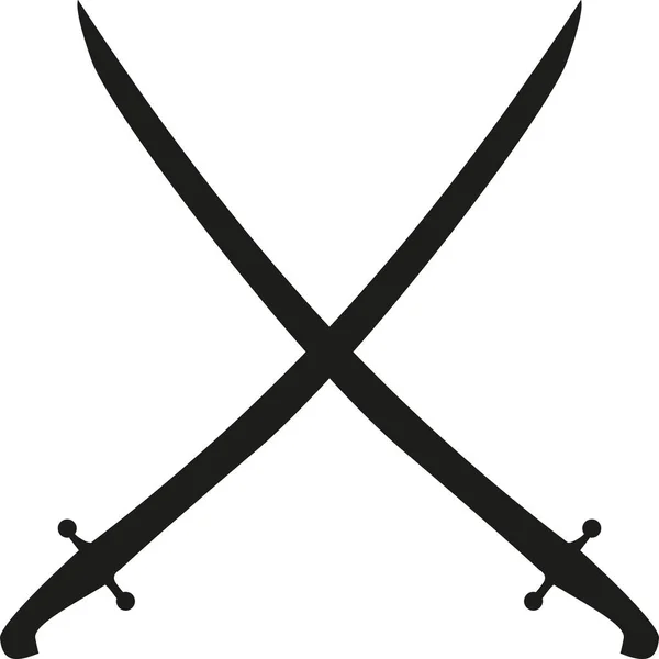 剣の交差のベクトル — ストックベクタ
