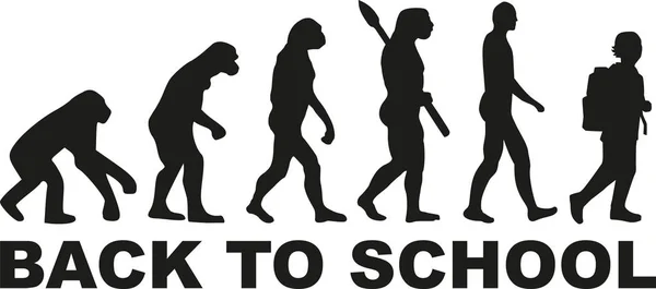 学校に戻る - 瞳孔進化 — ストックベクタ