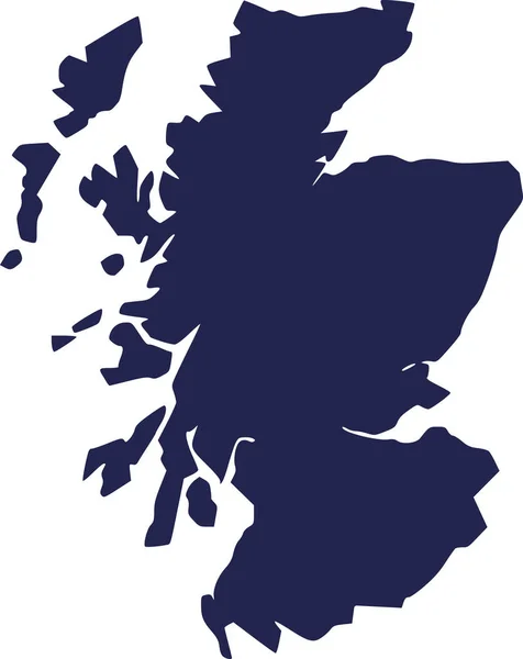 スコットランド地図ベクトル — ストックベクタ