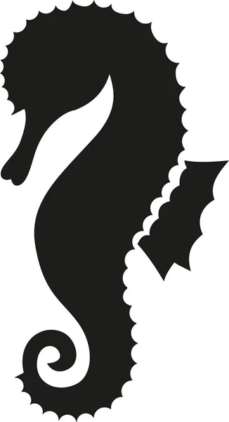 Seahorse pictogram vector — Stock Vector