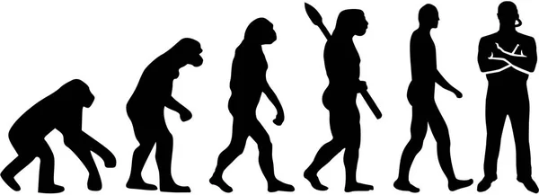 Evolution du gardien de sécurité — Image vectorielle