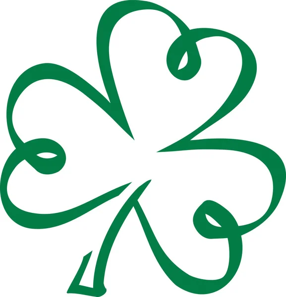 Shamrock kurulmasını stili — Stok Vektör