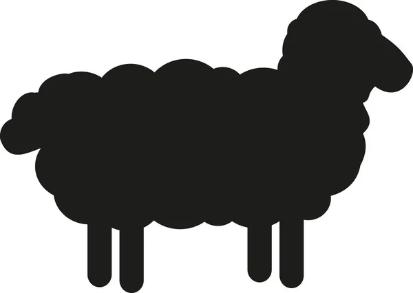 Sylwetka owiec — Wektor stockowy