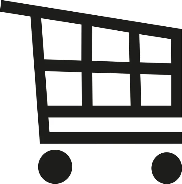 Winkelen trolley vector — Stockvector