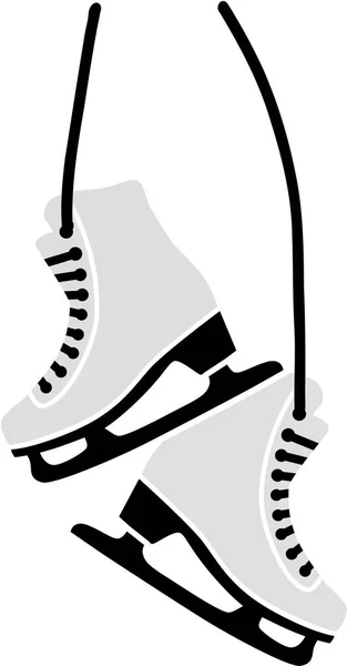 ハンギング フィギュア スケート — ストックベクタ
