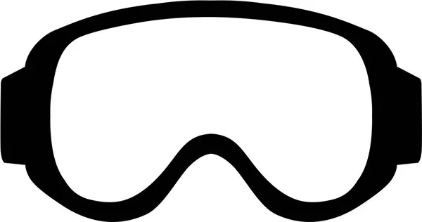 Gafas de esquí Simple — Archivo Imágenes Vectoriales