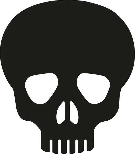 Eenvoudige skull vector — Stockvector