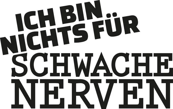 Im όχι για δειλό - γερμανική πρόταση — Διανυσματικό Αρχείο