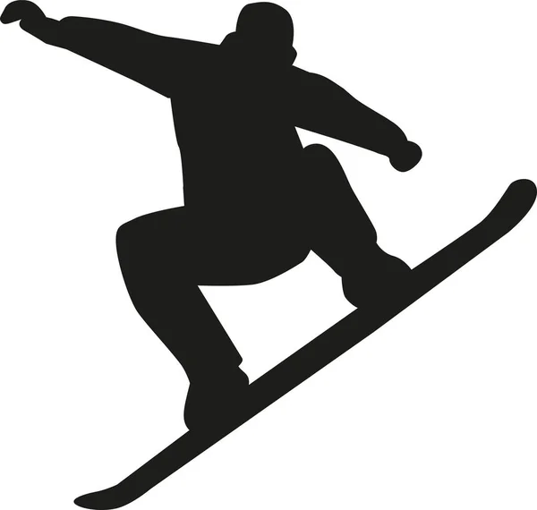 スノーボードのジャンプのベクトル — ストックベクタ