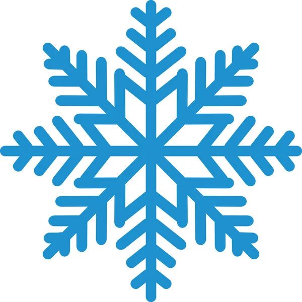 Fiocco di neve con molti dettagli — Vettoriale Stock