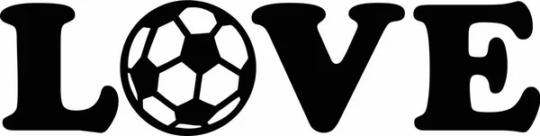 Futebol Futebol amor — Vetor de Stock