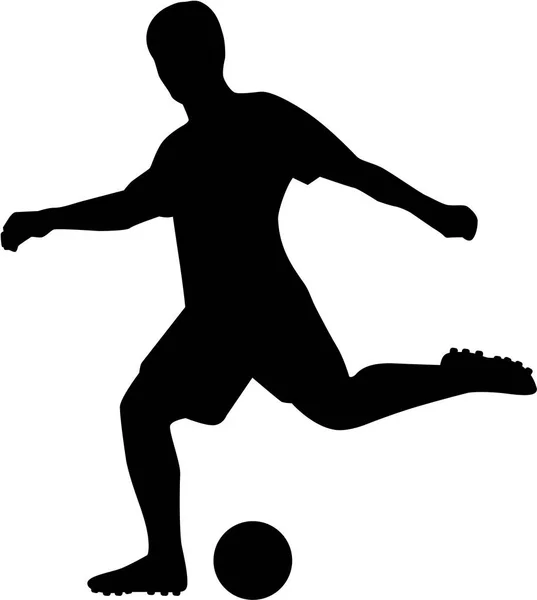 Fútbol Jugando vector — Archivo Imágenes Vectoriales